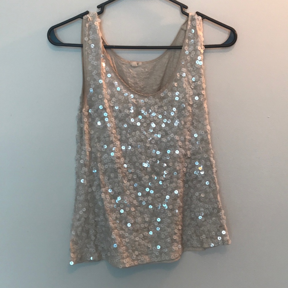 Size XXS J. Crew sequin tank top